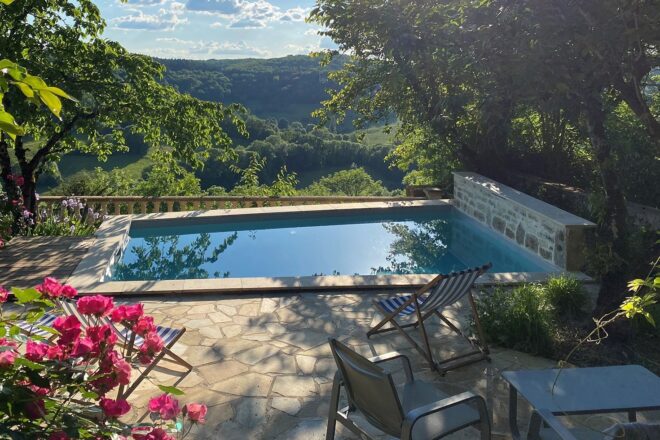 Mini-piscine paysagère