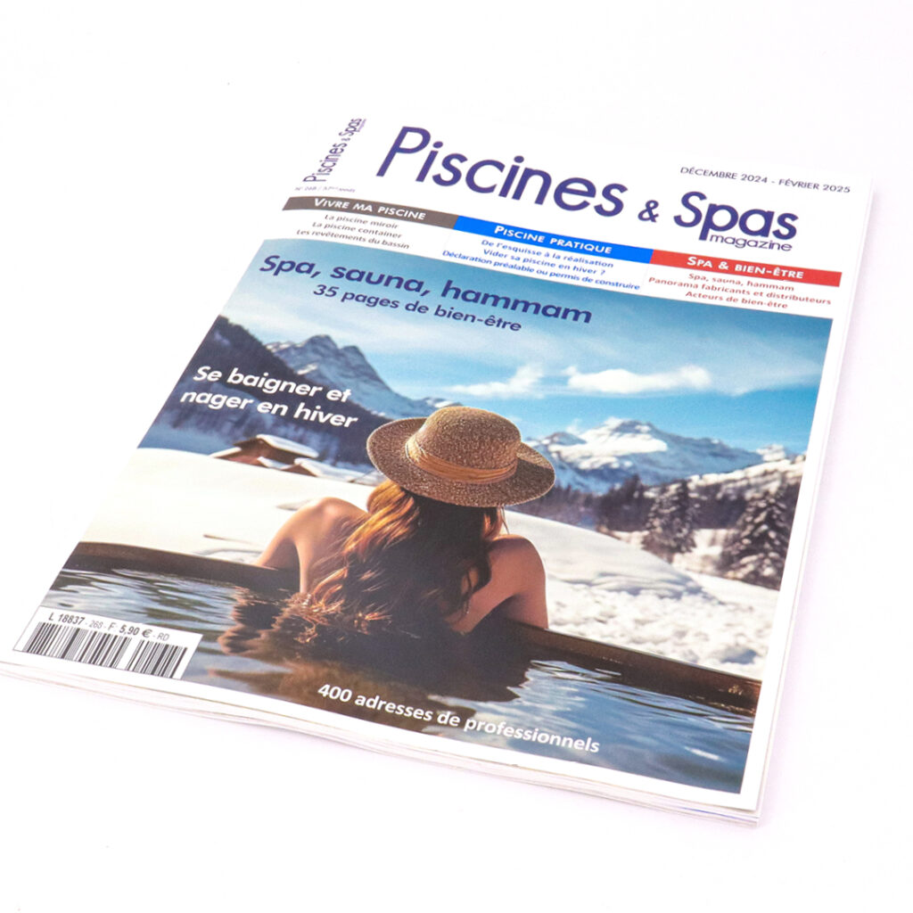 Parution d'un numéro de Piscines & Spas magazine - Couverture